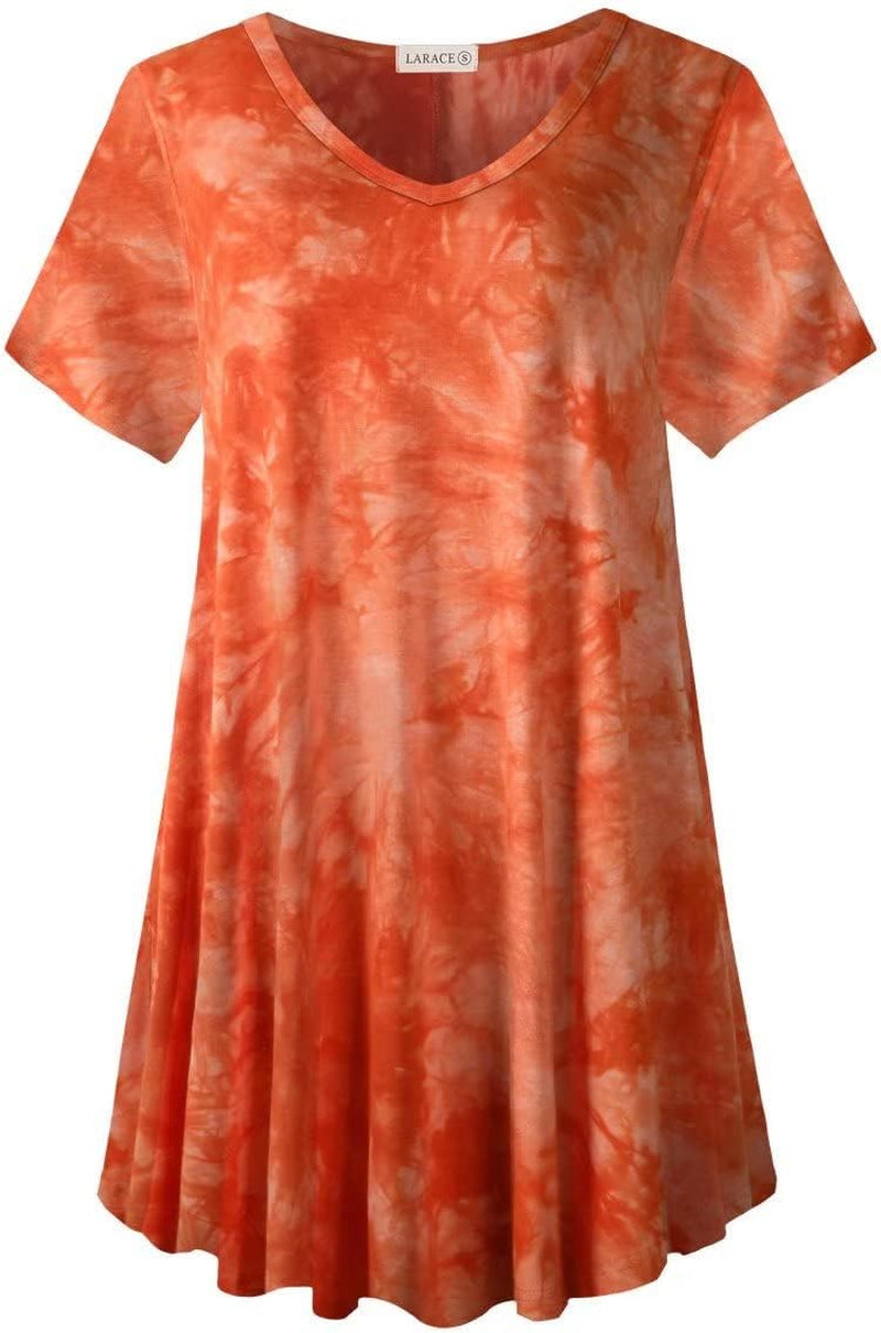 V Neck Tunic plus Casual Tops