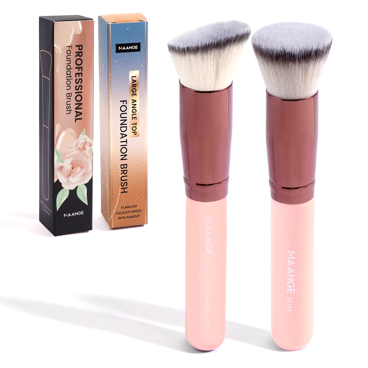2Pcs Foundation Makeup Brush Set