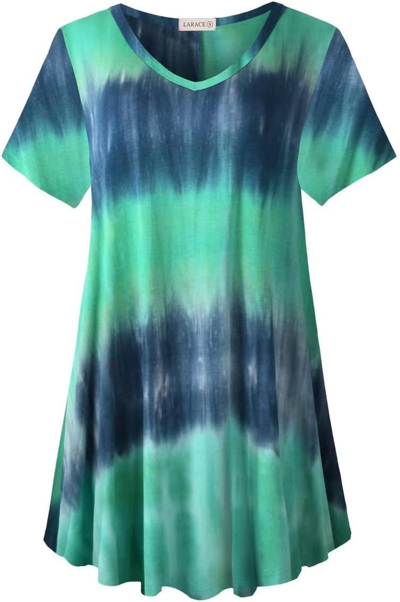 V Neck Tunic plus Casual Tops