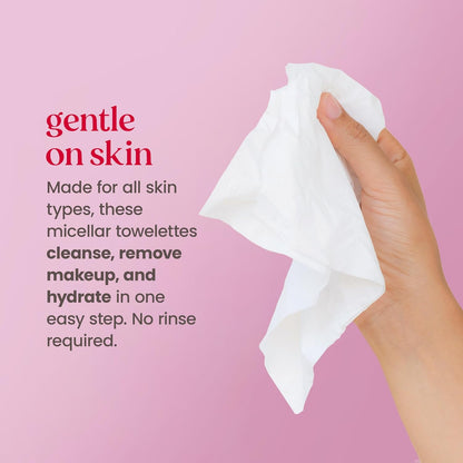 Micellar Rose Water Facial Towelettes