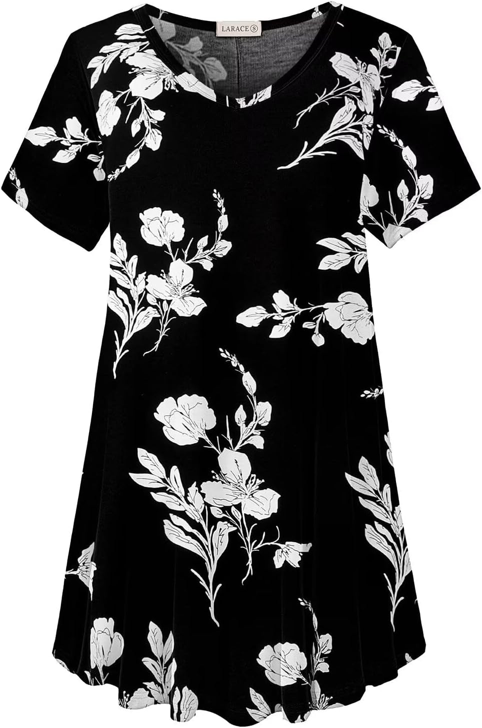 V Neck Tunic plus Casual Tops