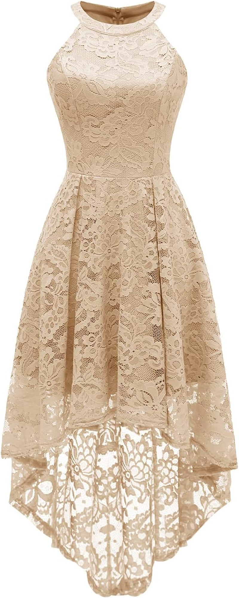 Women Halter Lace Wedding Guest Dress