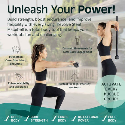 Revolve Steel Macebell for Strength Training