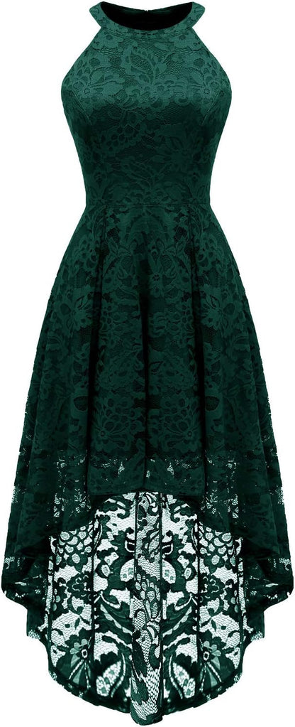 Women Halter Lace Wedding Guest Dress