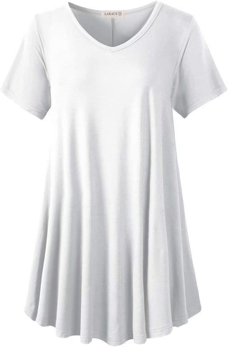 V Neck Tunic plus Casual Tops