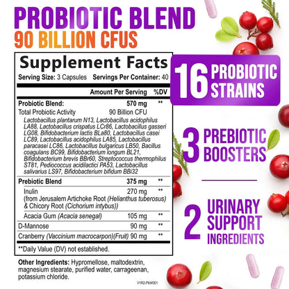 90 Billion CFU Women's Probiotics