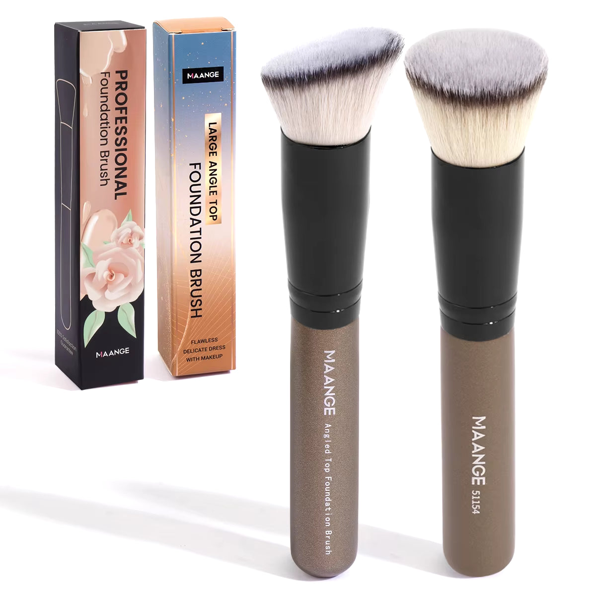 2Pcs Foundation Makeup Brush Set