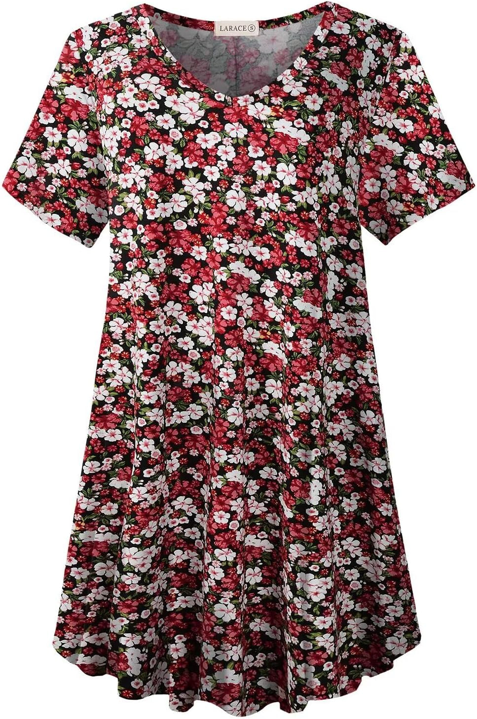 V Neck Tunic plus Casual Tops