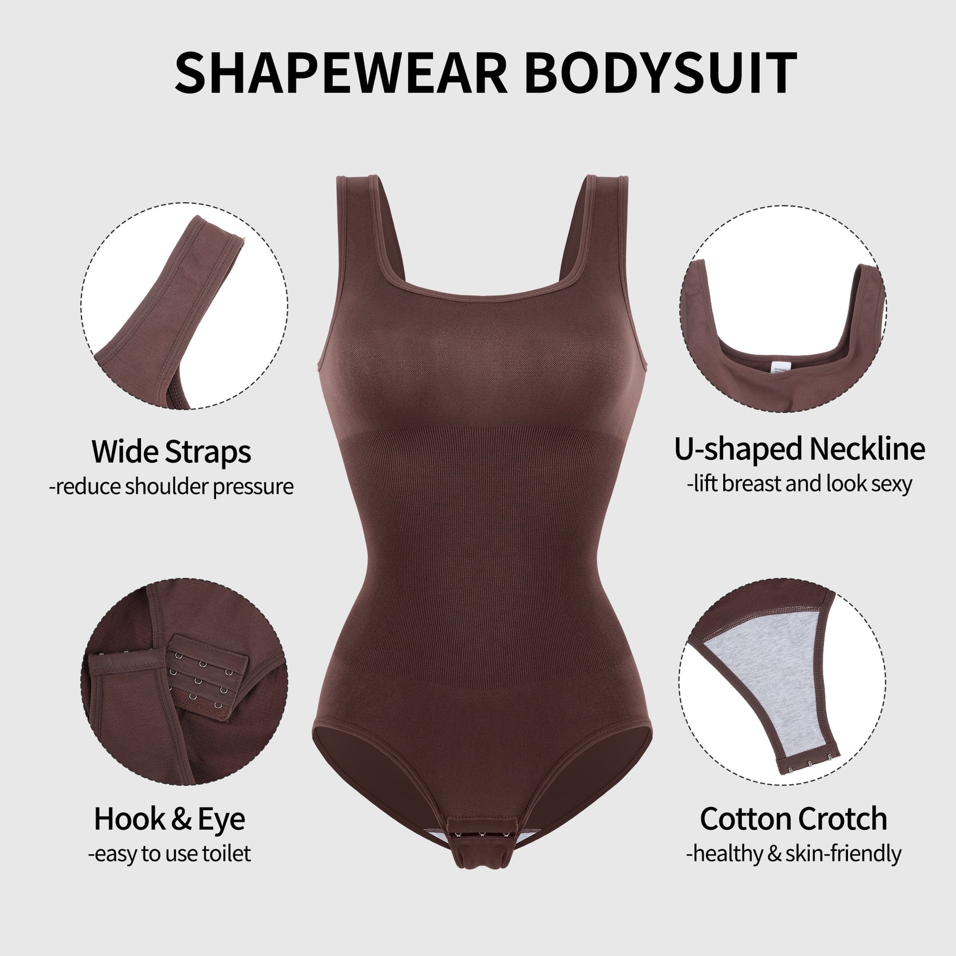 Tummy Control Shapewear Bodysuit