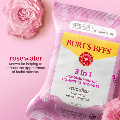 Micellar Rose Water Facial Towelettes