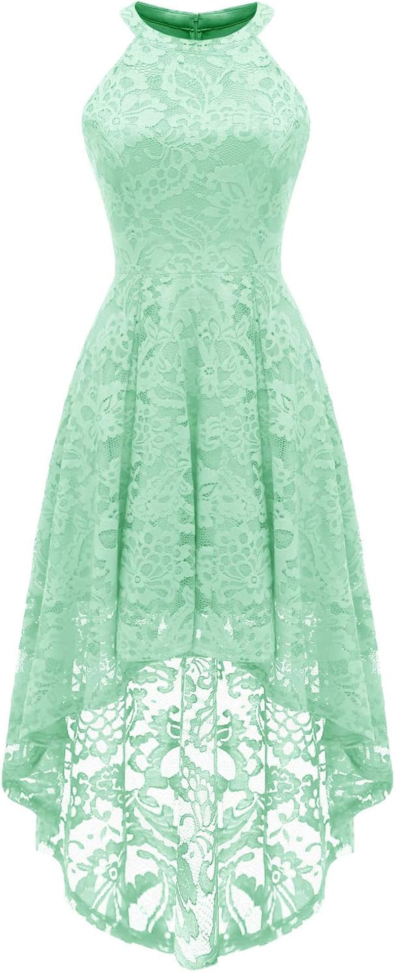 Women Halter Lace Wedding Guest Dress