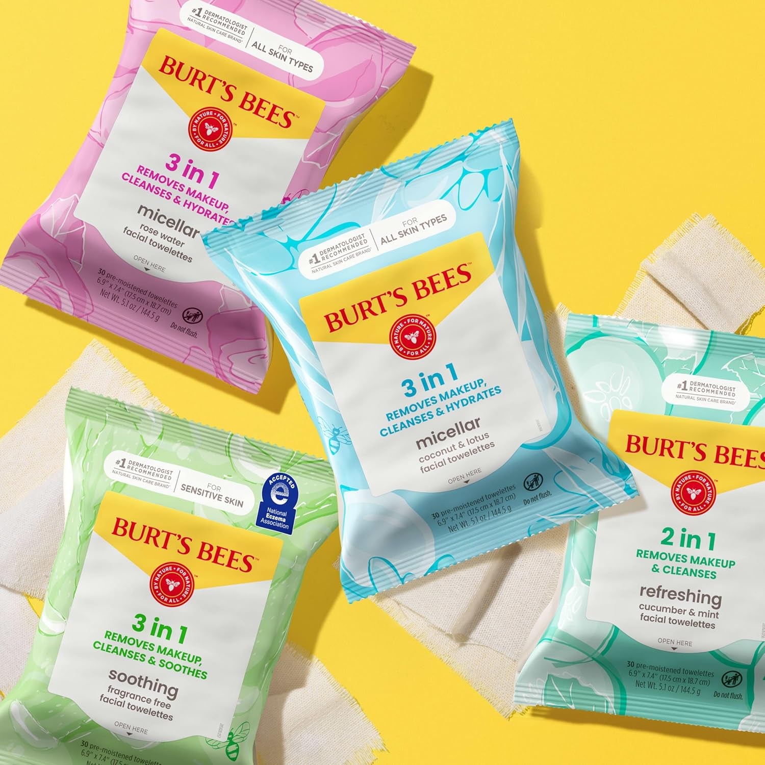 Micellar Rose Water Facial Towelettes