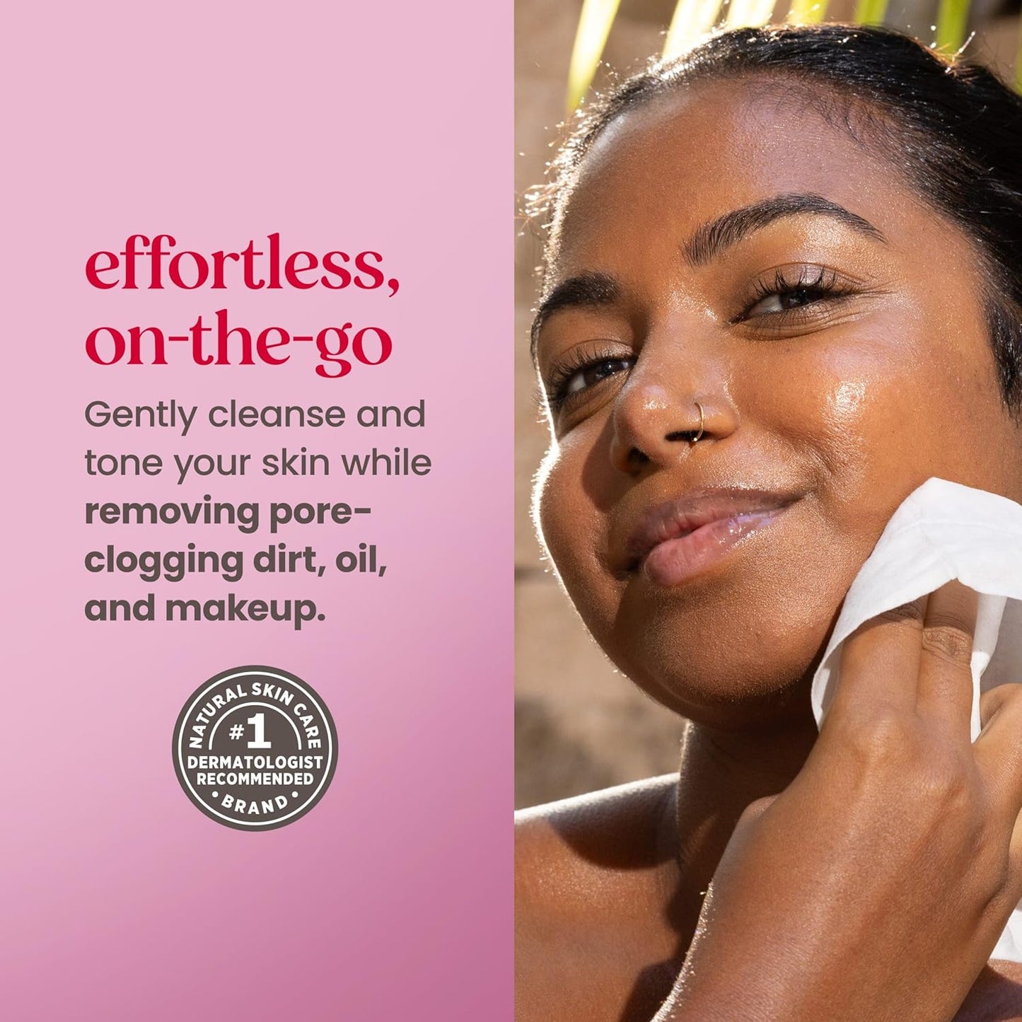 Micellar Rose Water Facial Towelettes