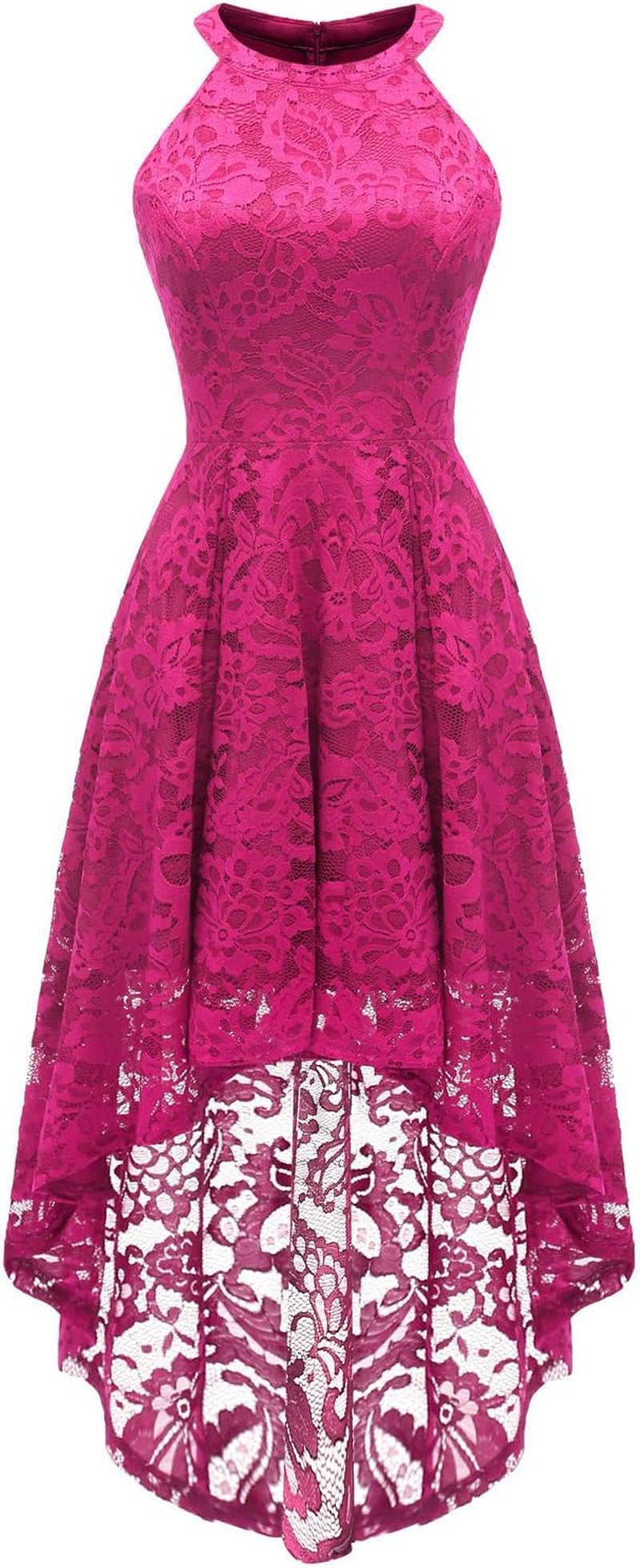 Women Halter Lace Wedding Guest Dress