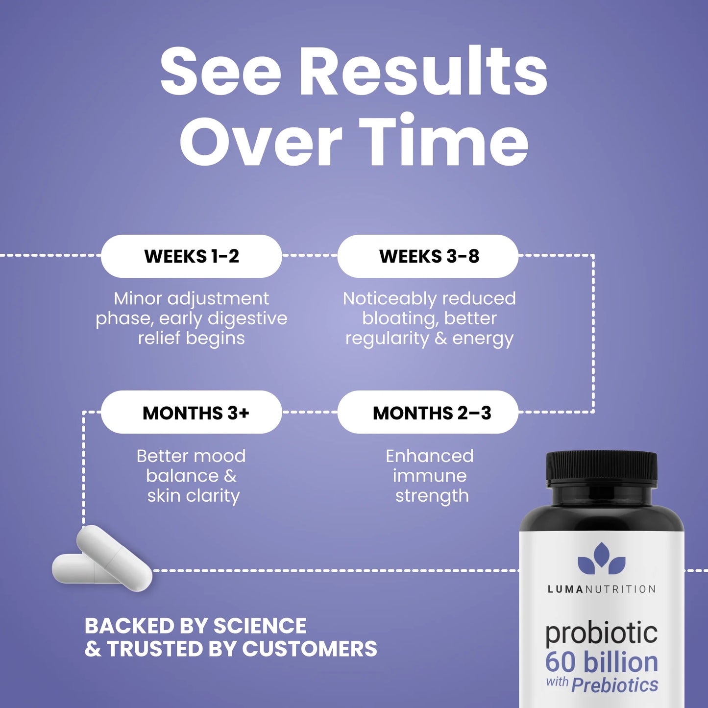 Probiotics 60 Billion CFU with Prebiotics