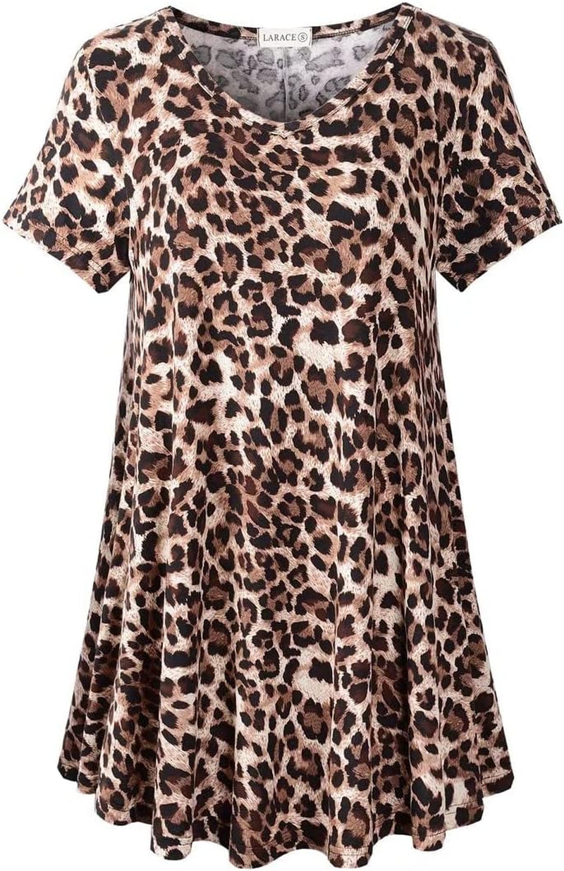 V Neck Tunic plus Casual Tops