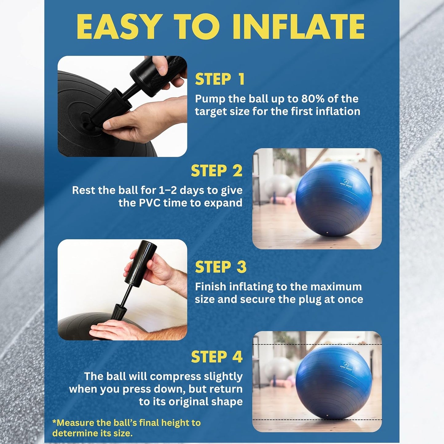 Anti-Burst Yoga & Exercise Ball