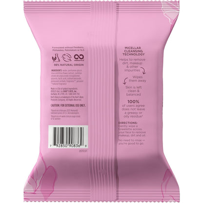 Micellar Rose Water Facial Towelettes